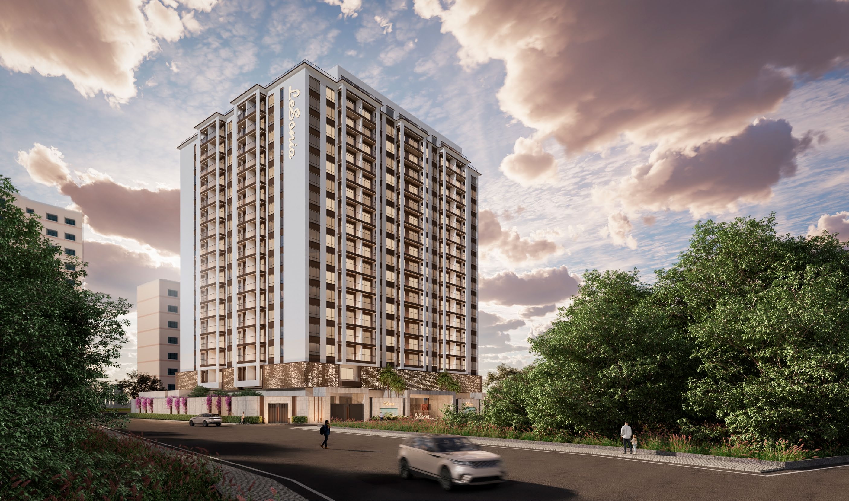 Exterior facade of Lesonia Residency apartments in Kileleshwa Nairobi